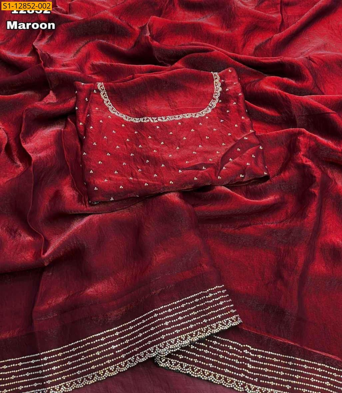 Maroon Space silk sarees