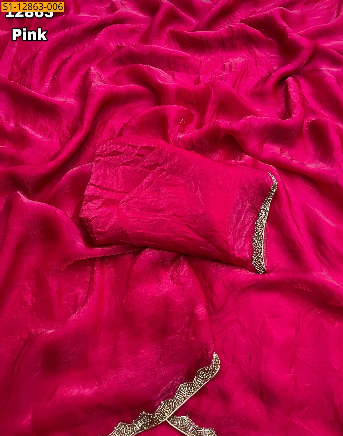 Pink Space silk sarees 