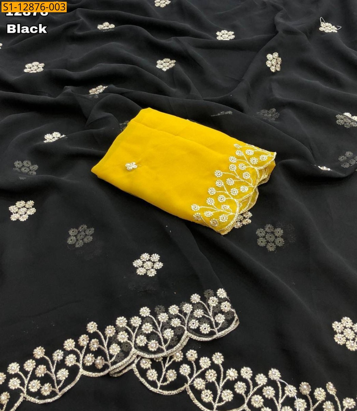 Black Georgette Sarees