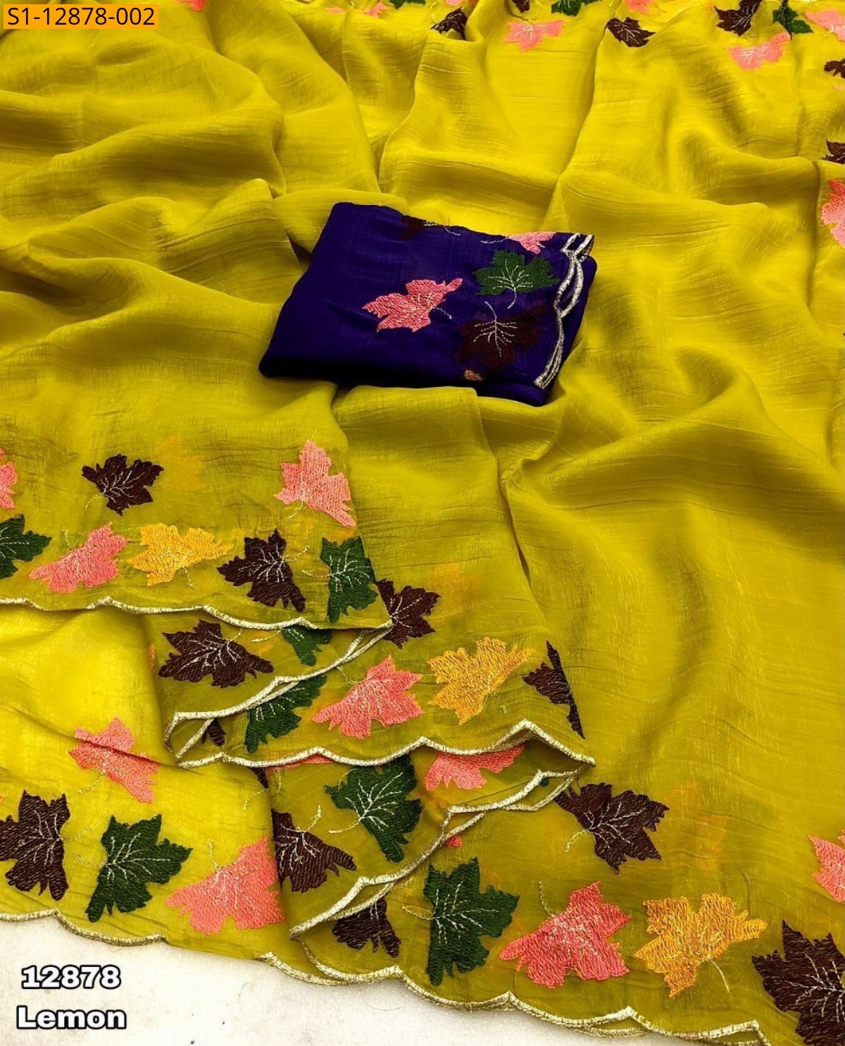 Lemon Fancy  Crunchy crush saree