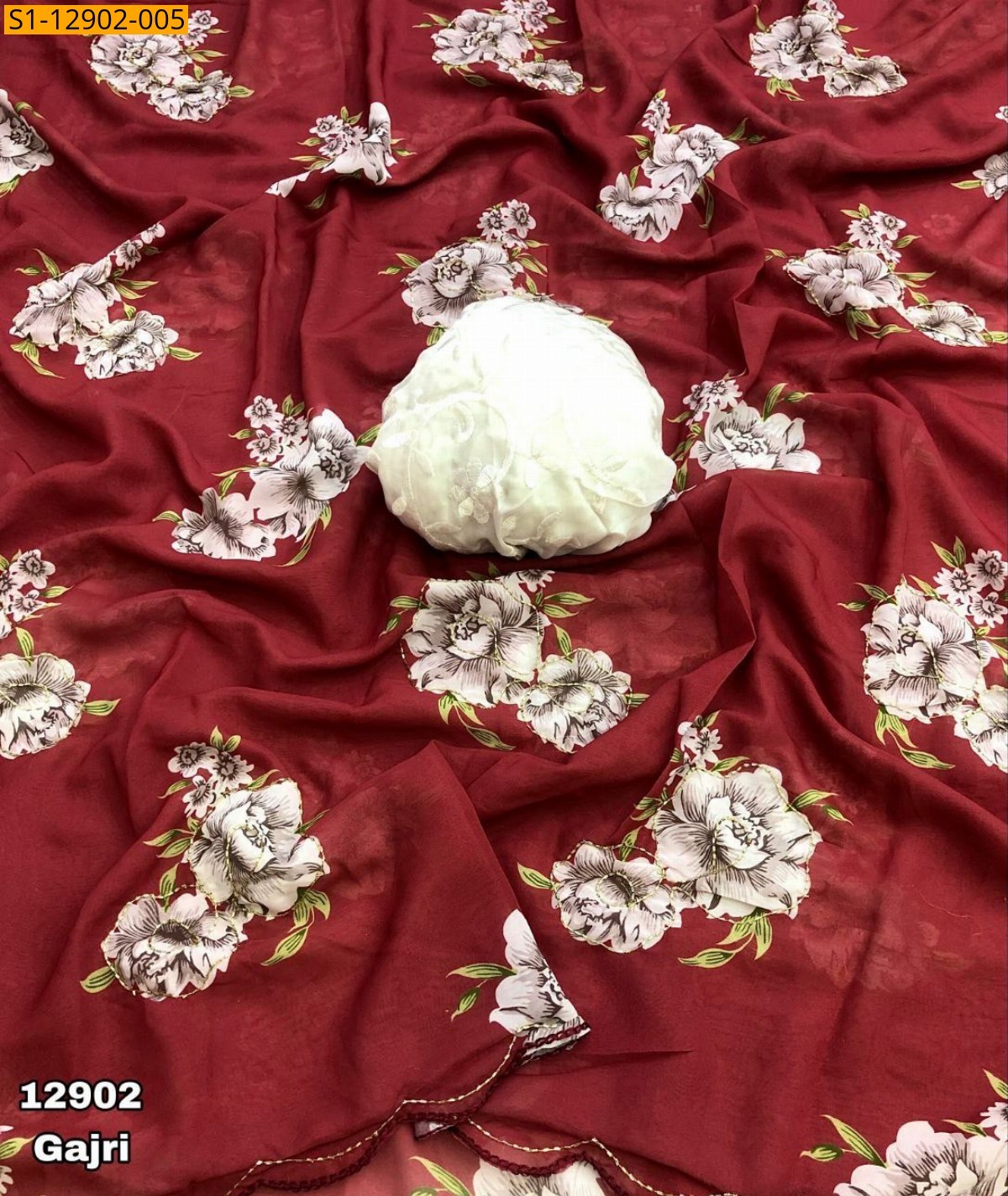 Gajri Soft and smooth weightless chiffon sarees
