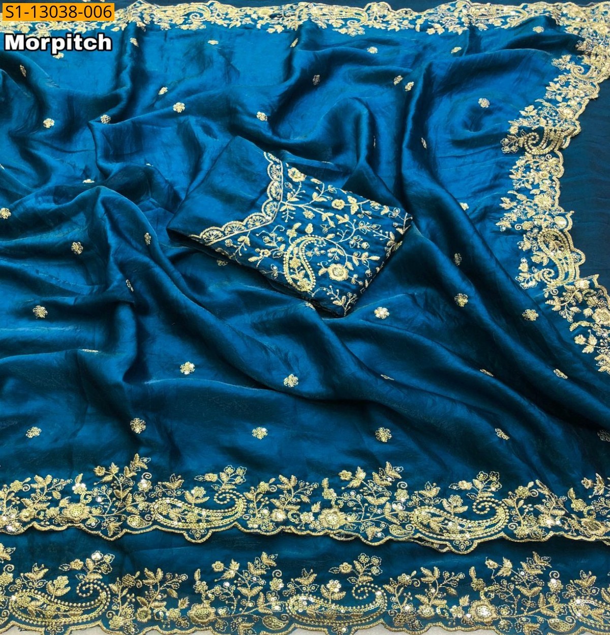 Morpitch Space Silk Sarees