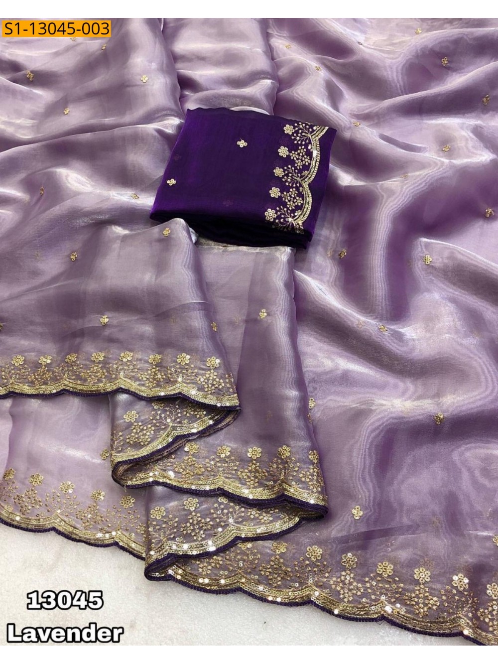 Soft & silky shimmer satin sarees