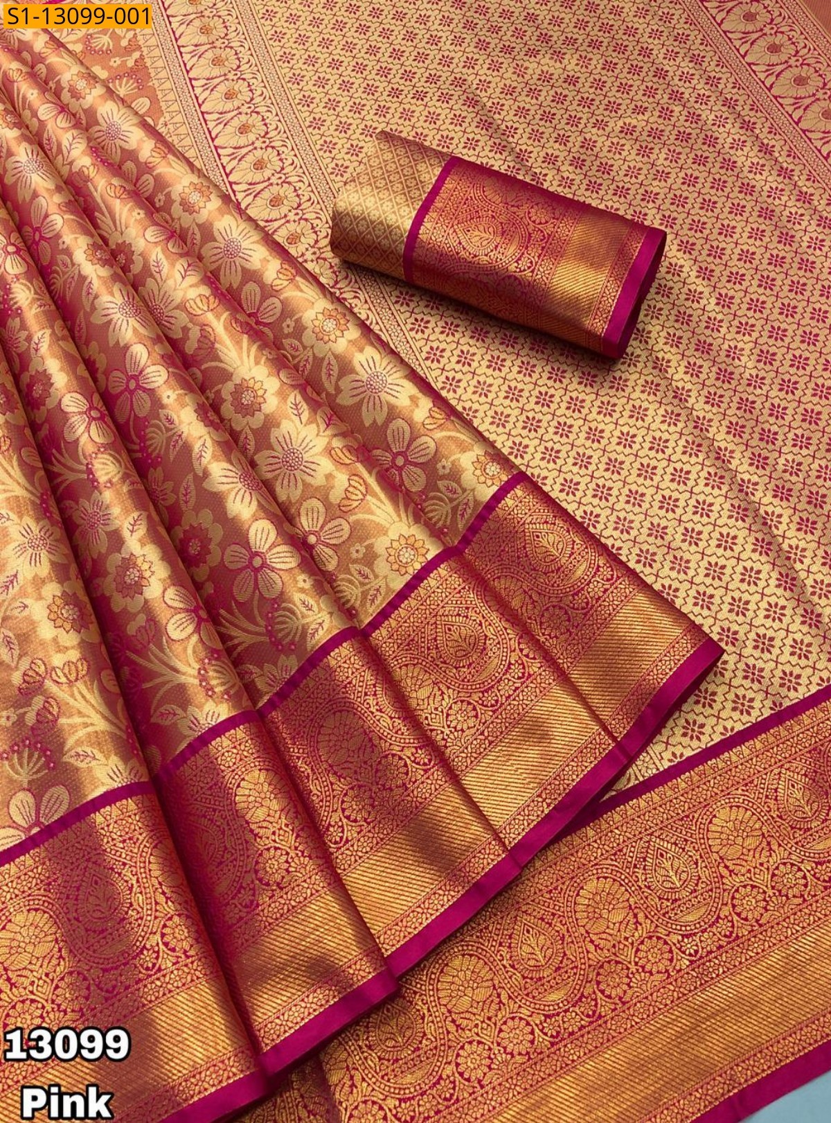 Pink Silk Sarees
