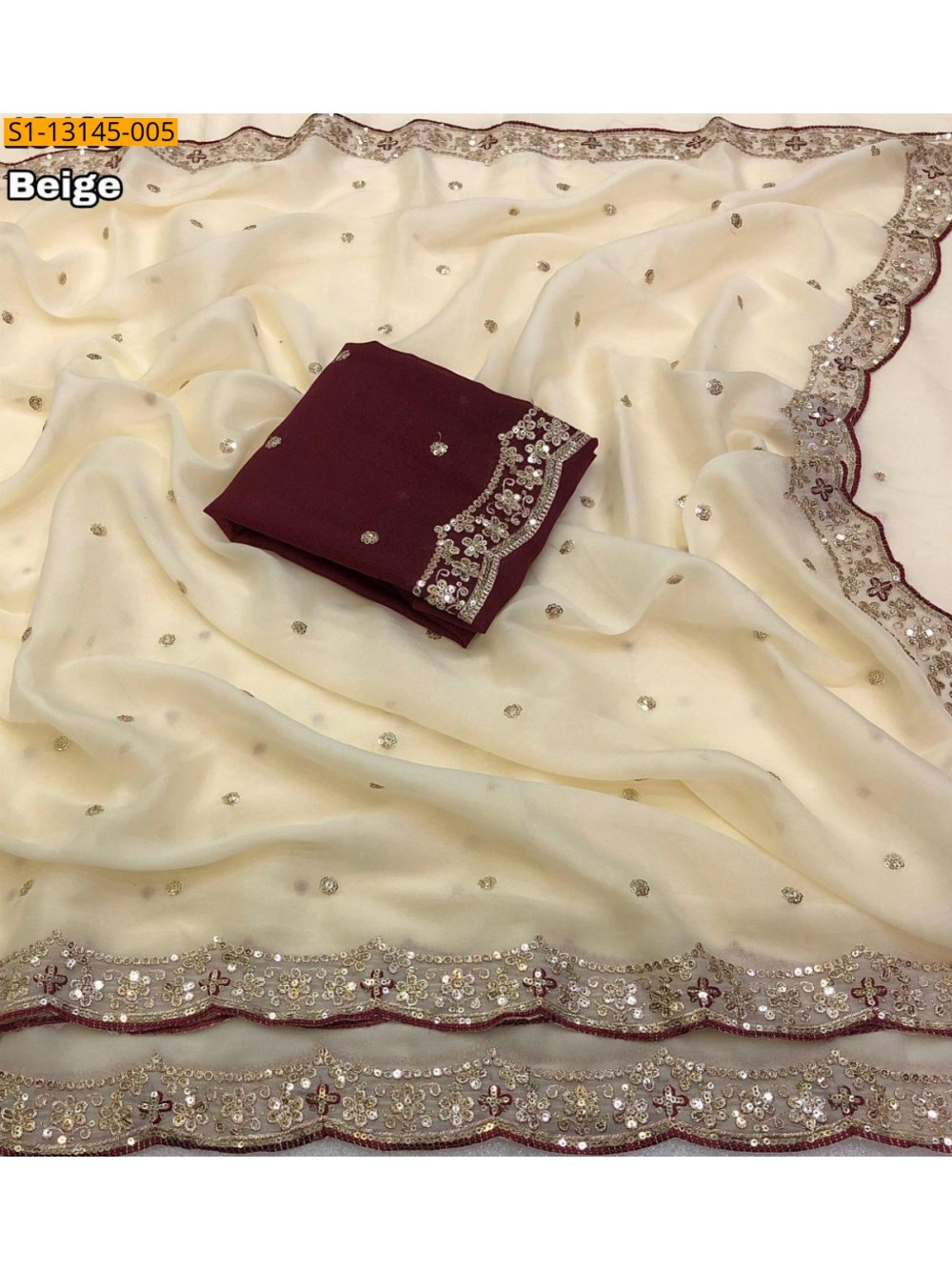 Fancy Star georgette Saree