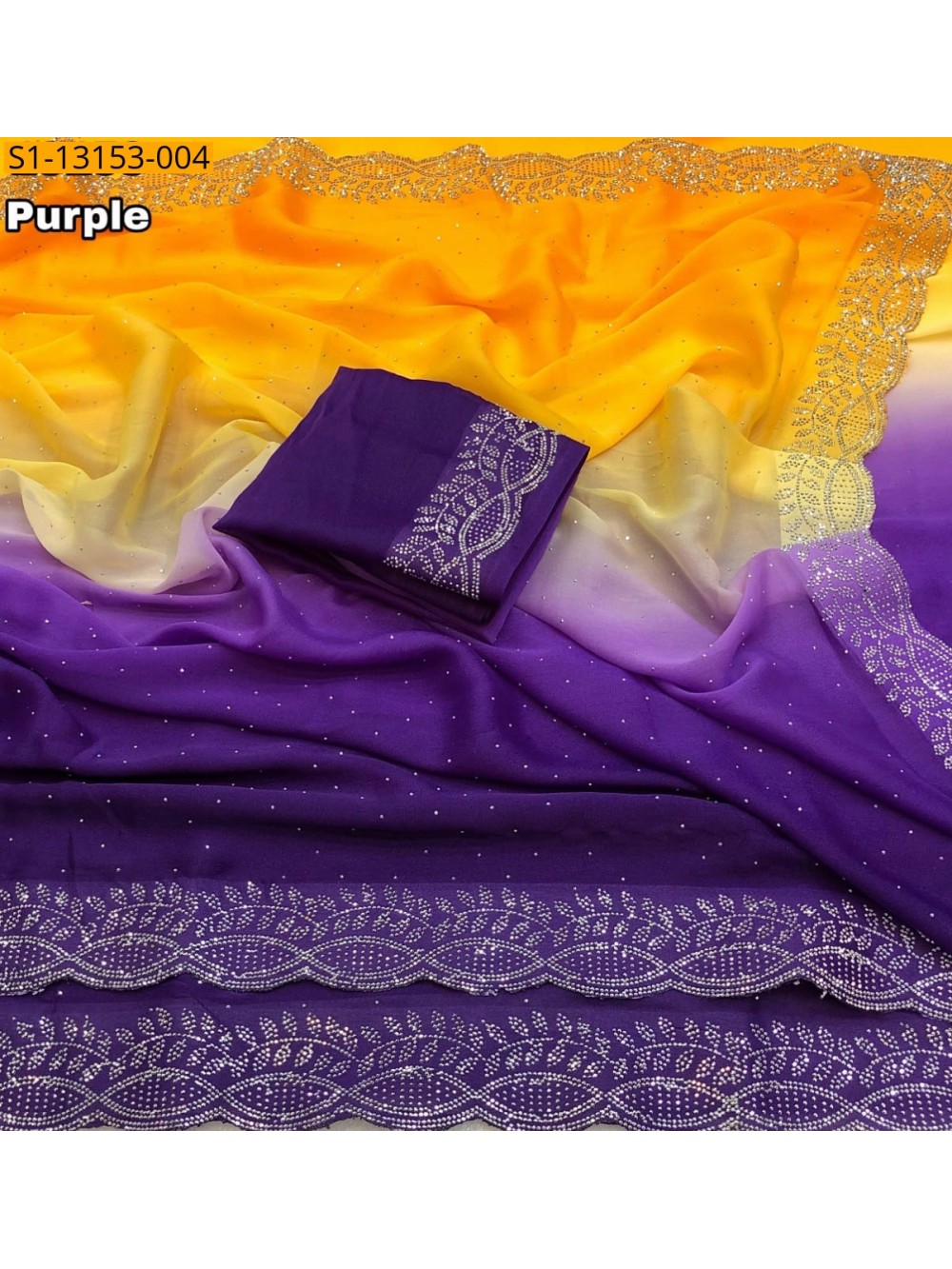 Fancy Star Georgette Saree