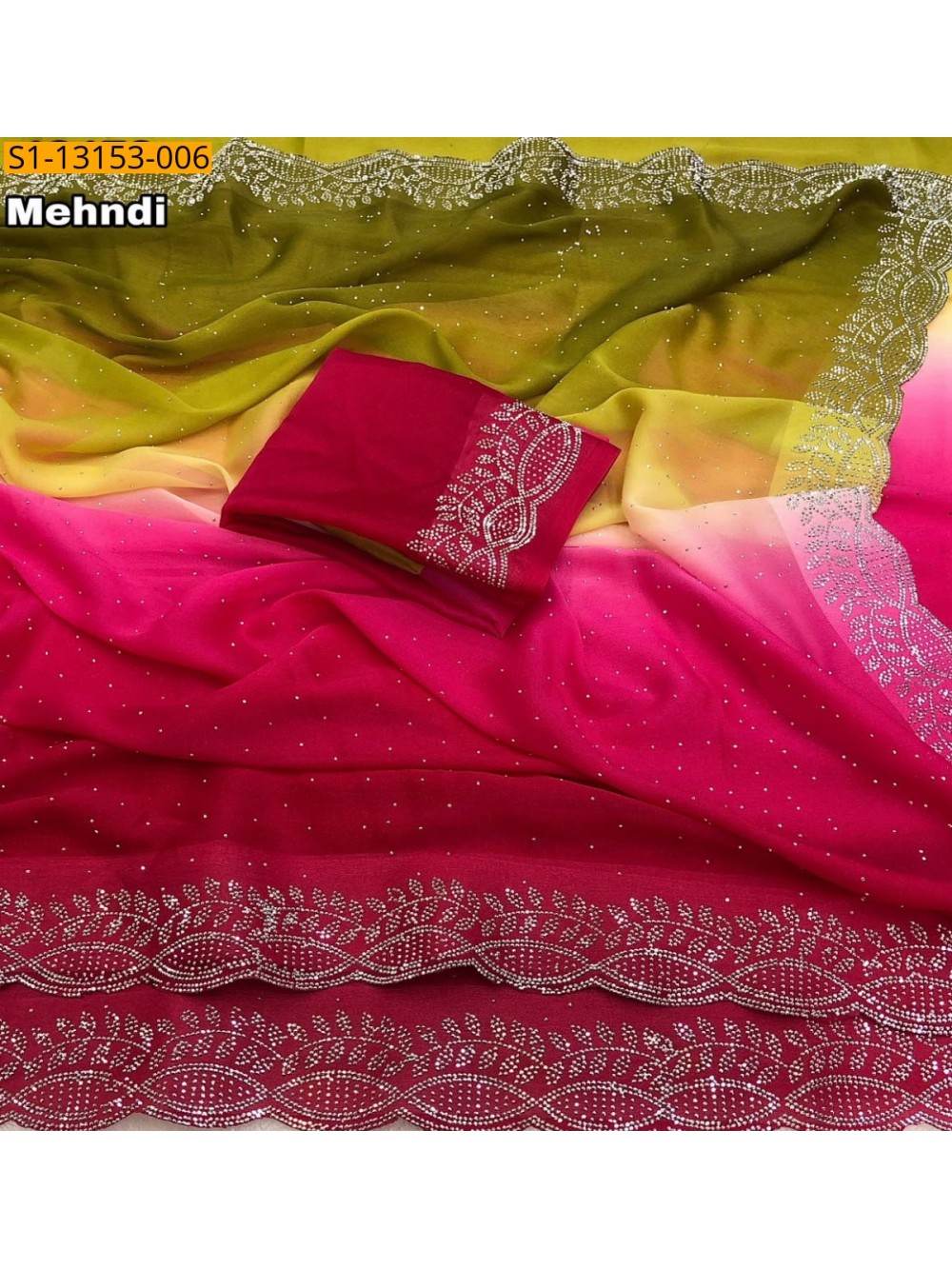Fancy Star Georgette Saree