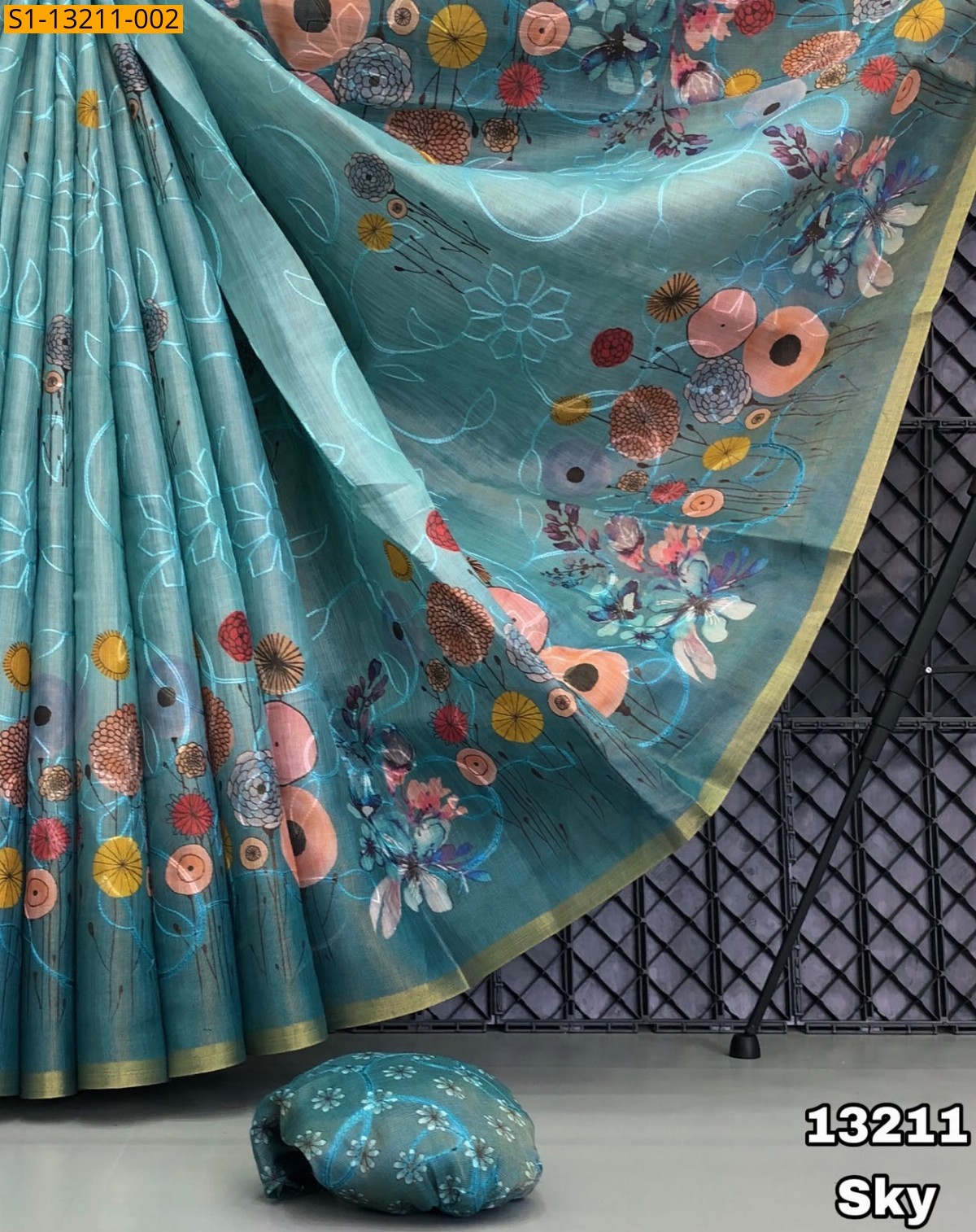 Sky Fancy Erode Silk Sarees