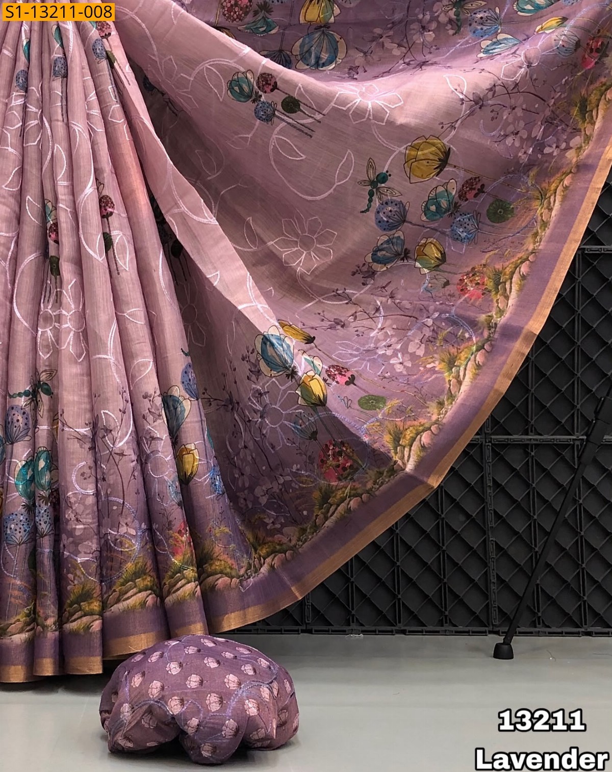 Lavender Fancy Erode Silk Sarees