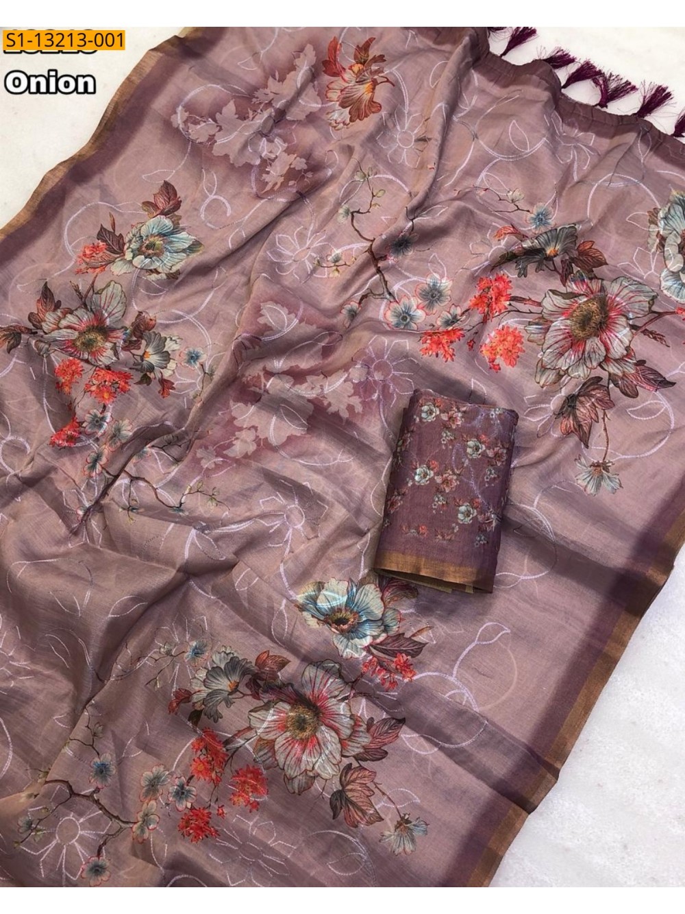 Fancy Erode Silk Printed Sarees