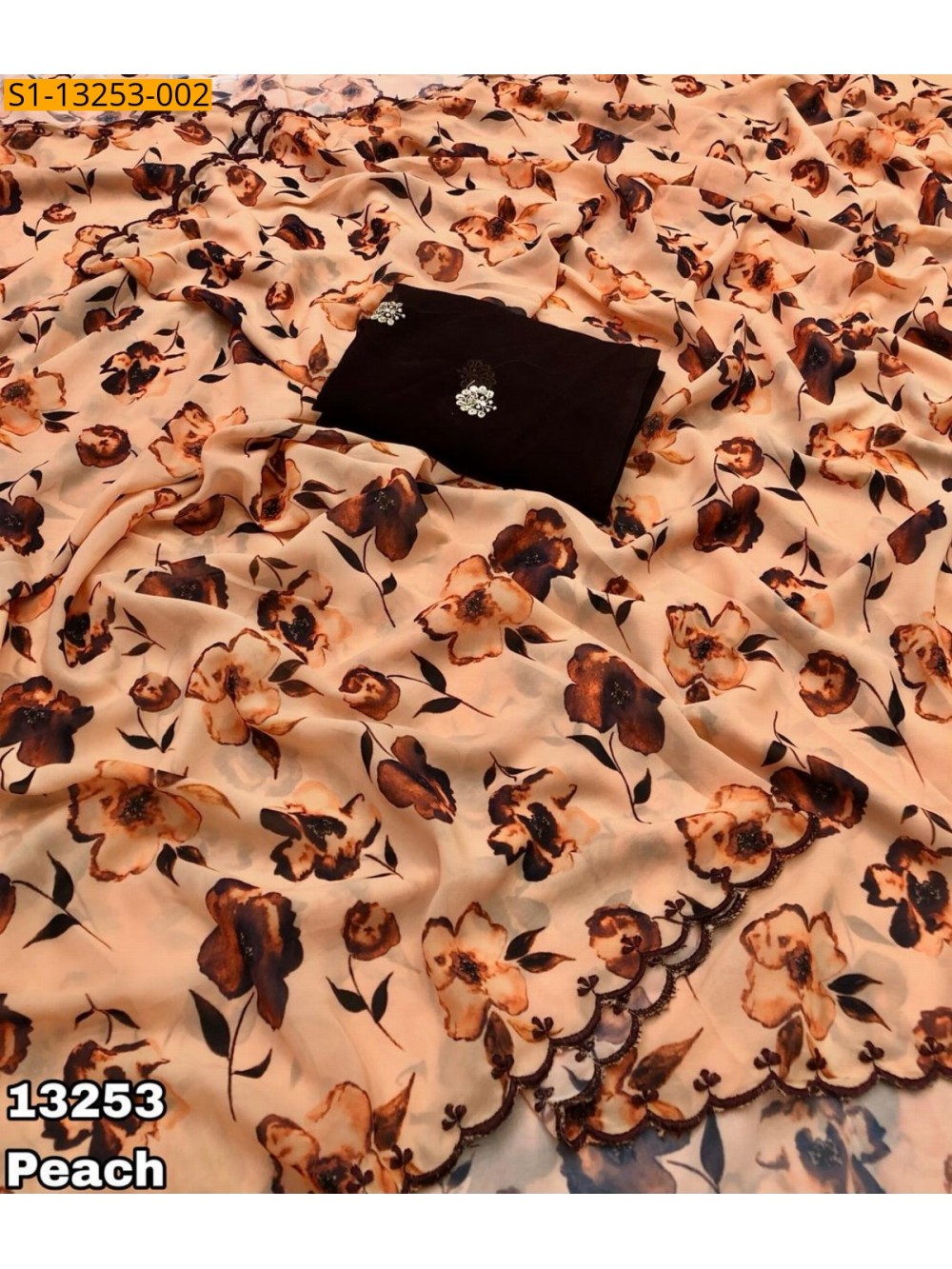 Fancy chiffon Printed Saree