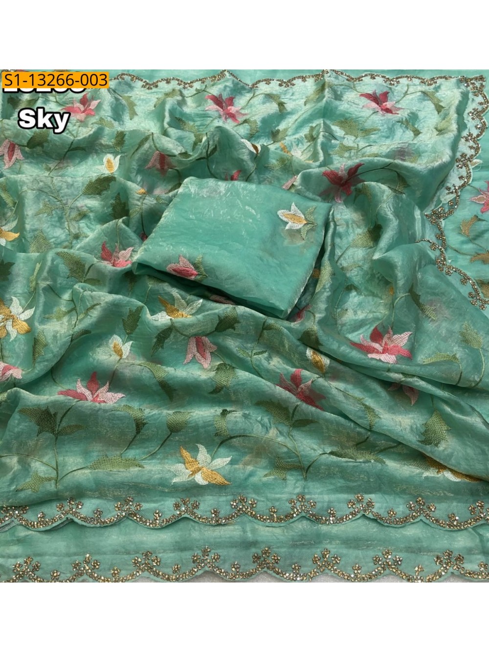 Fancy Soft Space Silk Saree
