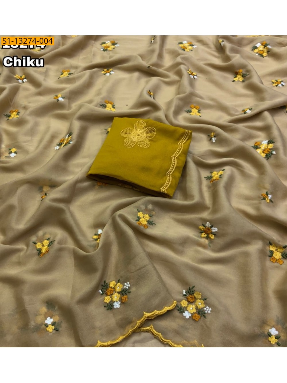 Fancy Star Georgette Saree