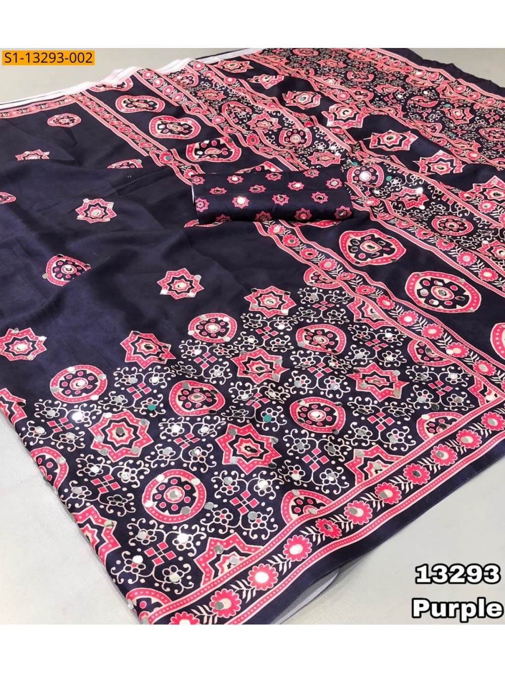 Fancy Satin Crape Silk Sarees