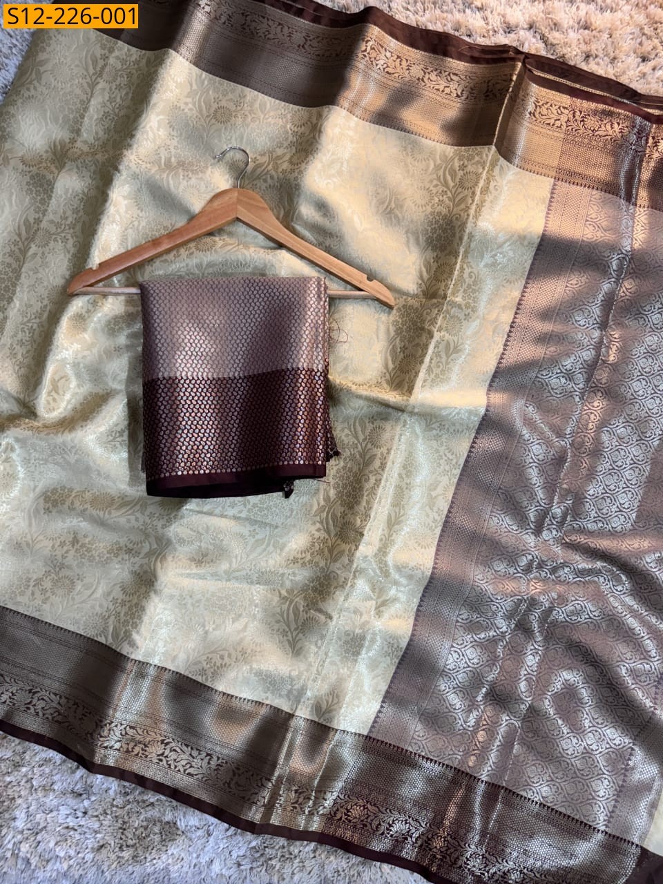 Mustard Banarasi tissue soft silk Sarees 