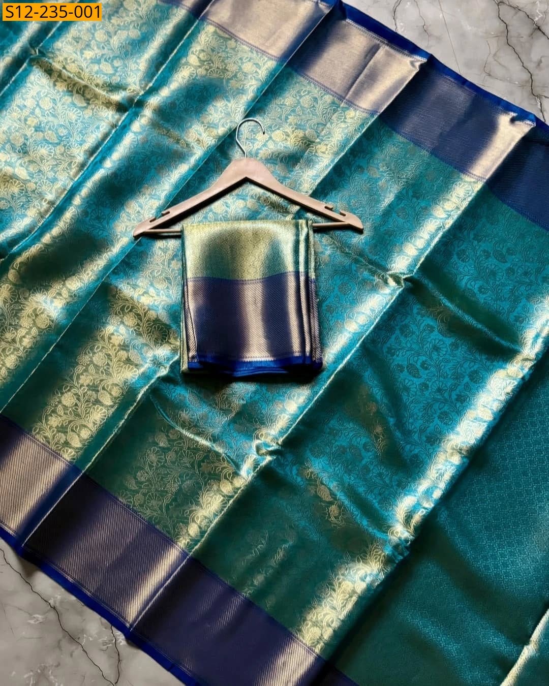 Green Banarasi tissue silk sarees 