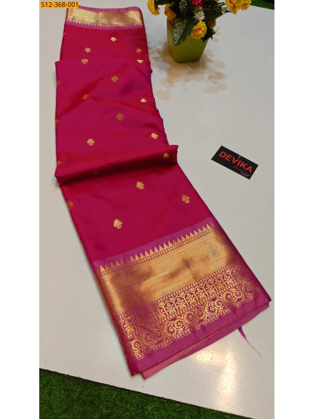 Pink Fancy Banarsi semi katan soft silk Saree Pink Fancy Banarsi semi katan soft silk Saree