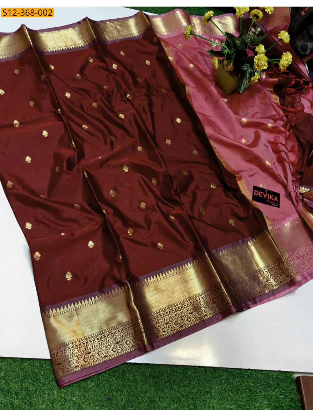 Fancy Banarsi semi katan soft silk Saree