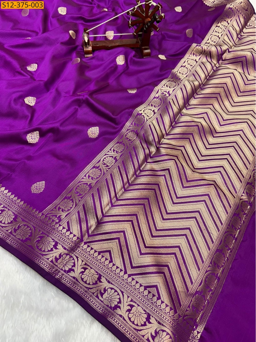 Fancy Banarsi semi kataan soft silk Saree
