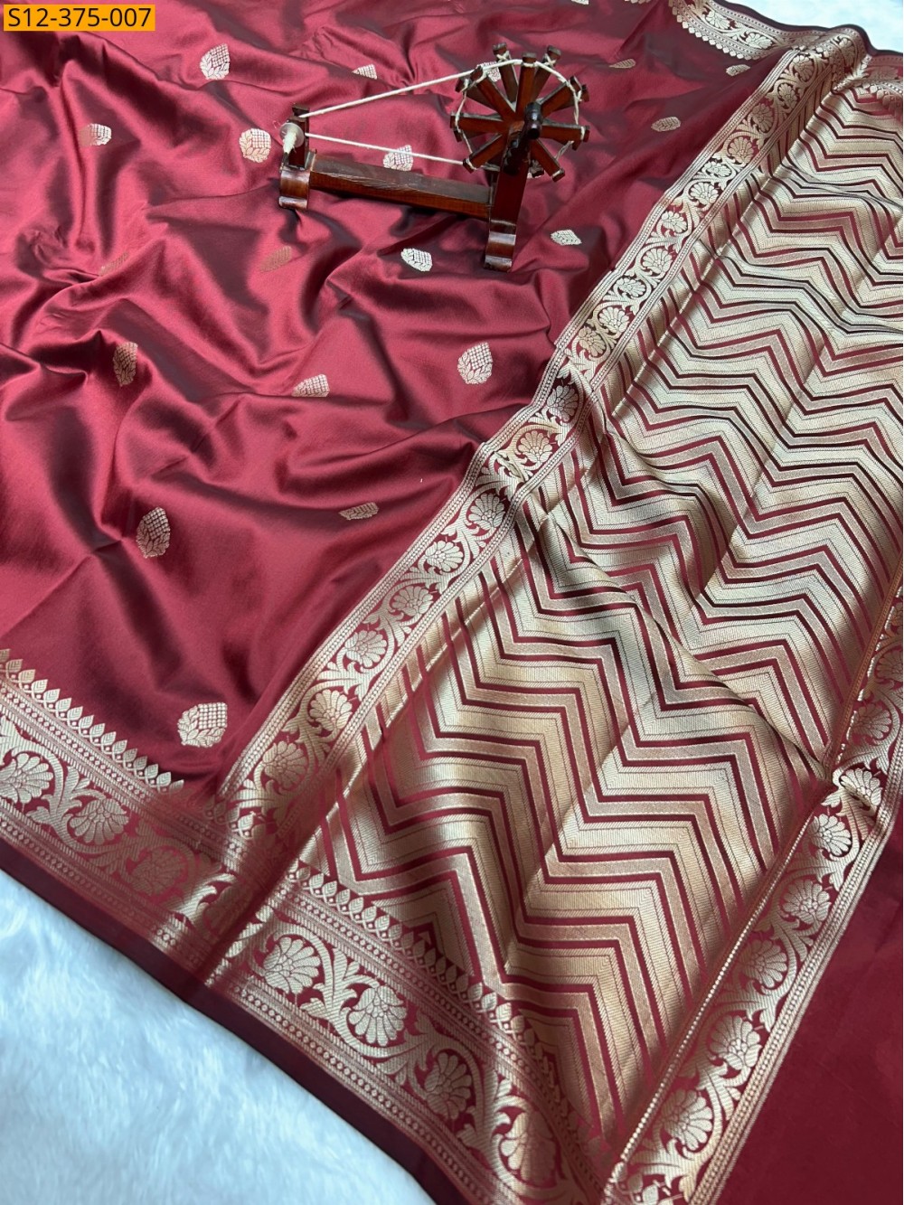 Fancy Banarsi semi kataan soft silk Saree