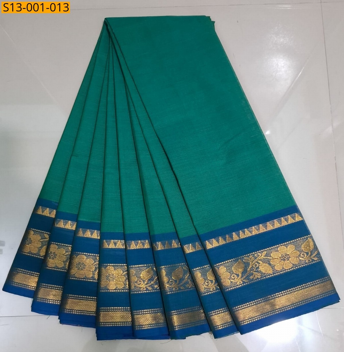 Green Fancy Chettinadu Cotton sarees