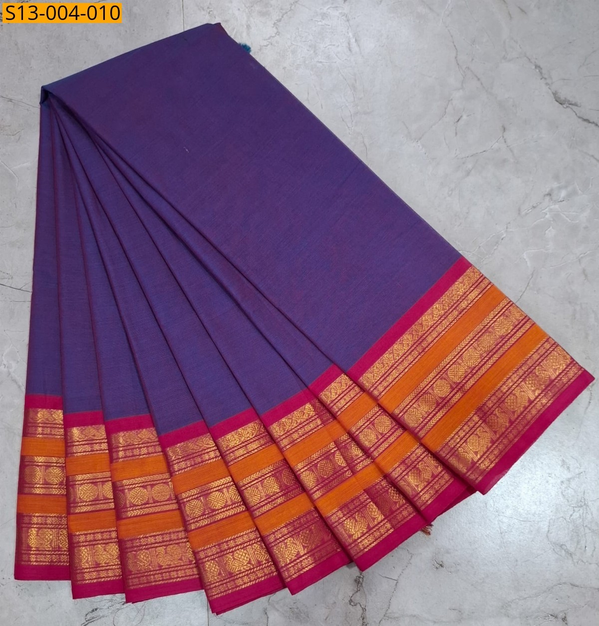Violet Fancy Chettinad cotton sarees