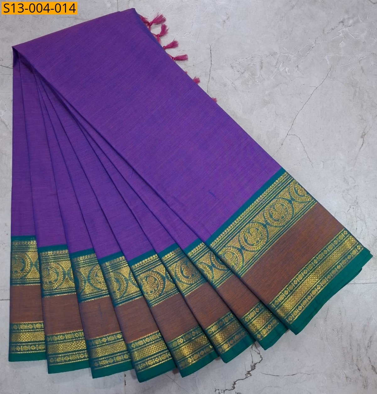 Violet Fancy Chettinad cotton sarees