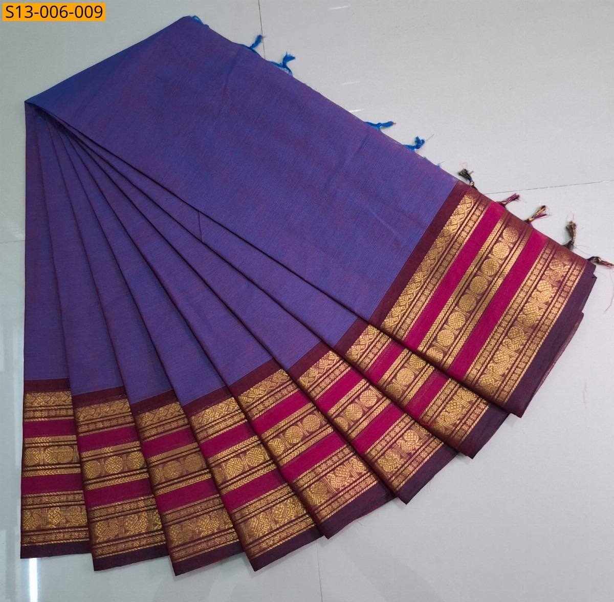 Violet Fancy Chettinad cotton sarees