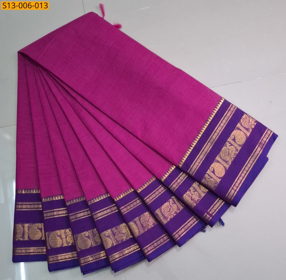 Pink Fancy Chettinad cotton sarees
