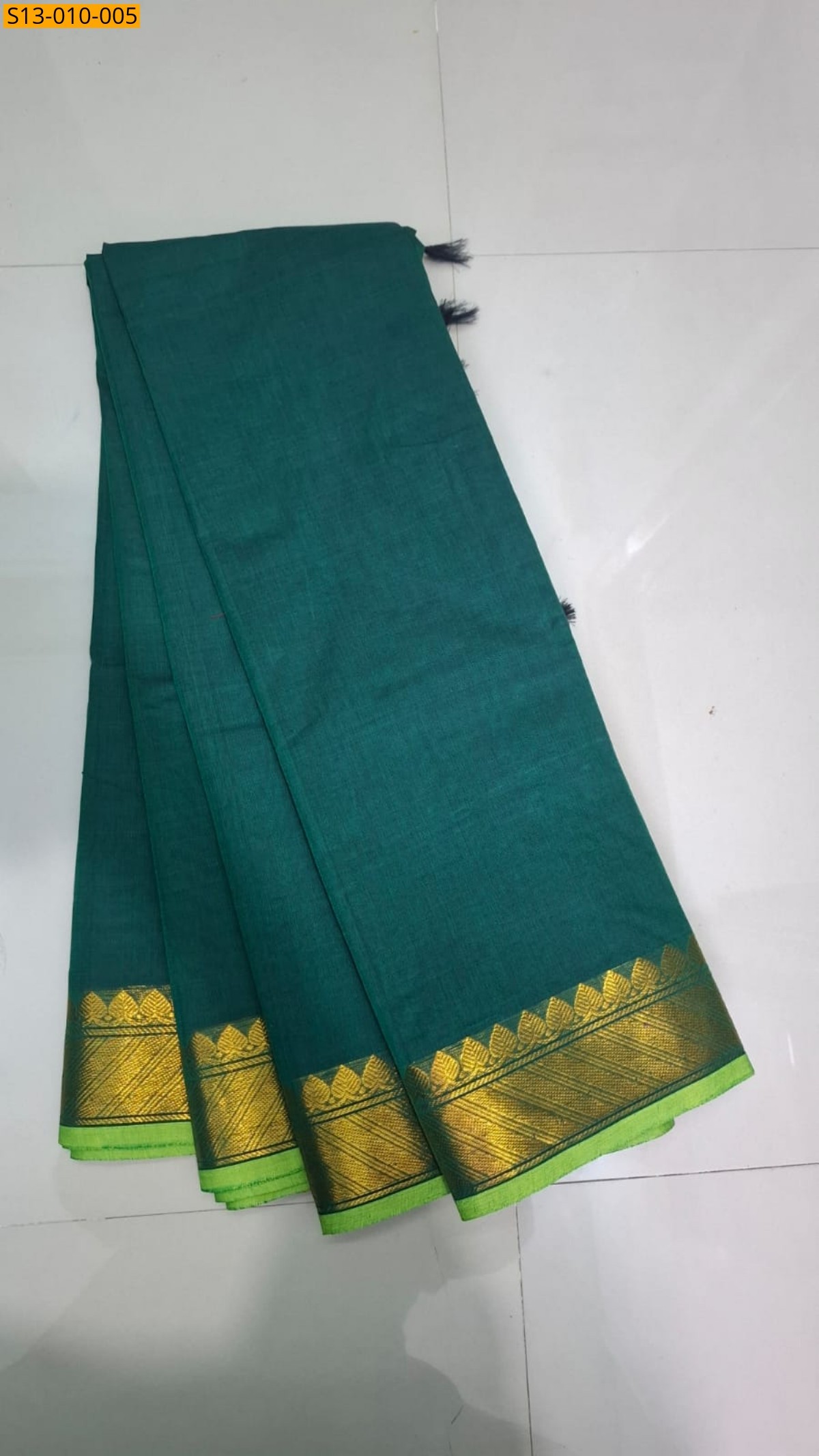 Green Fancy Chettinad Cotton Saree