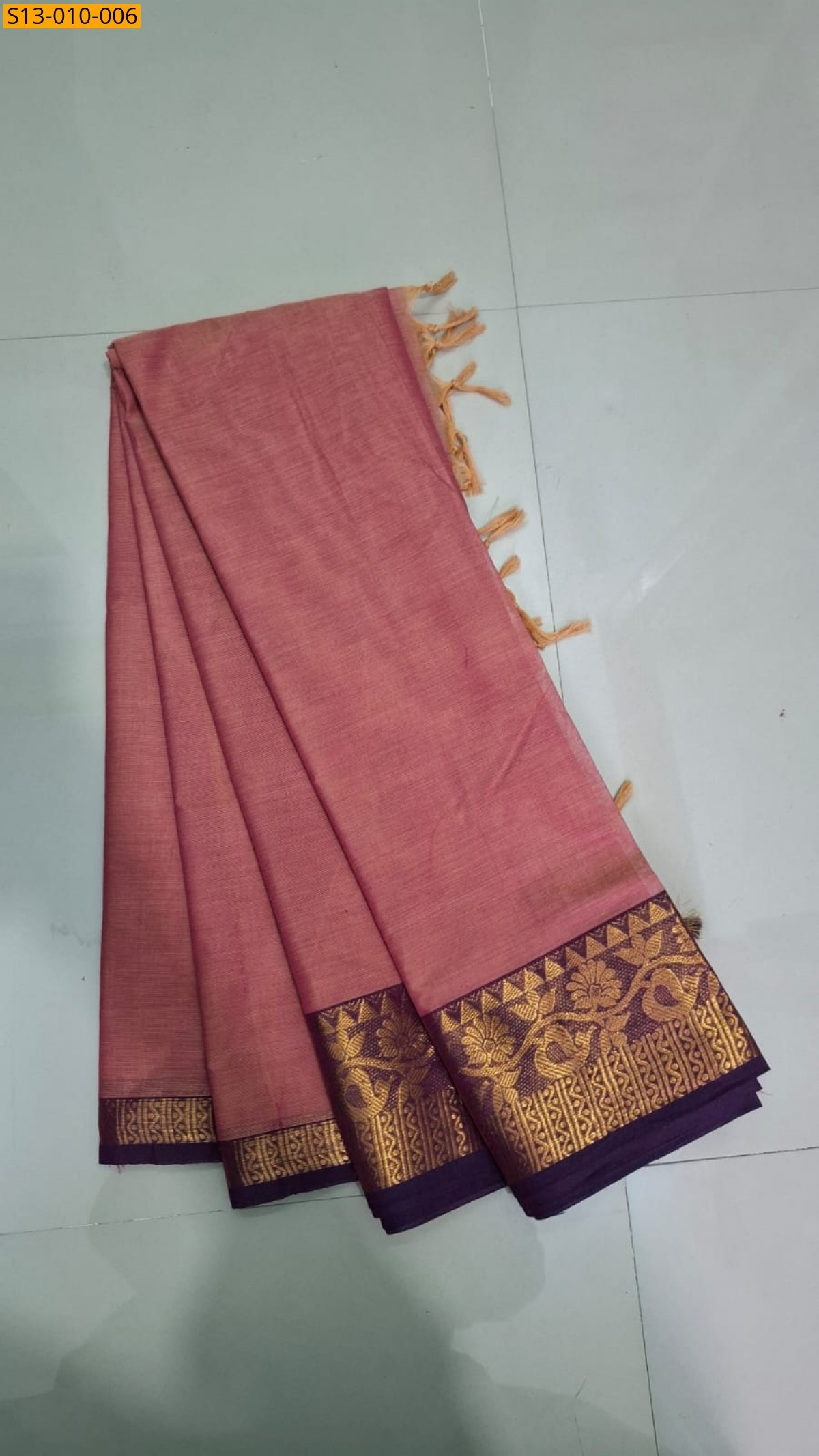 Pink Fancy Chettinad Cotton Saree
