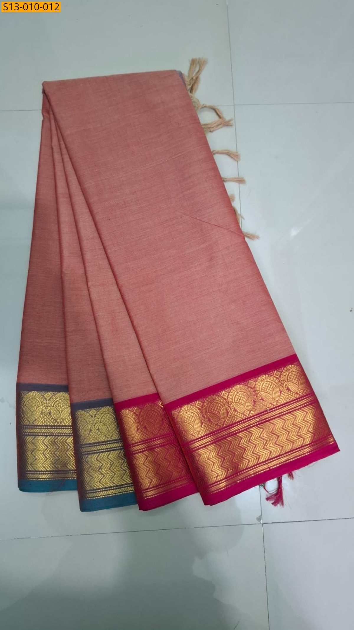 Pink Fancy Chettinad Cotton Saree