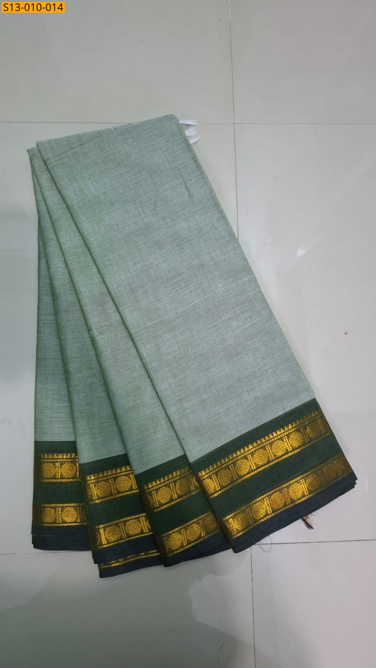 Green Fancy Chettinad Cotton Saree
