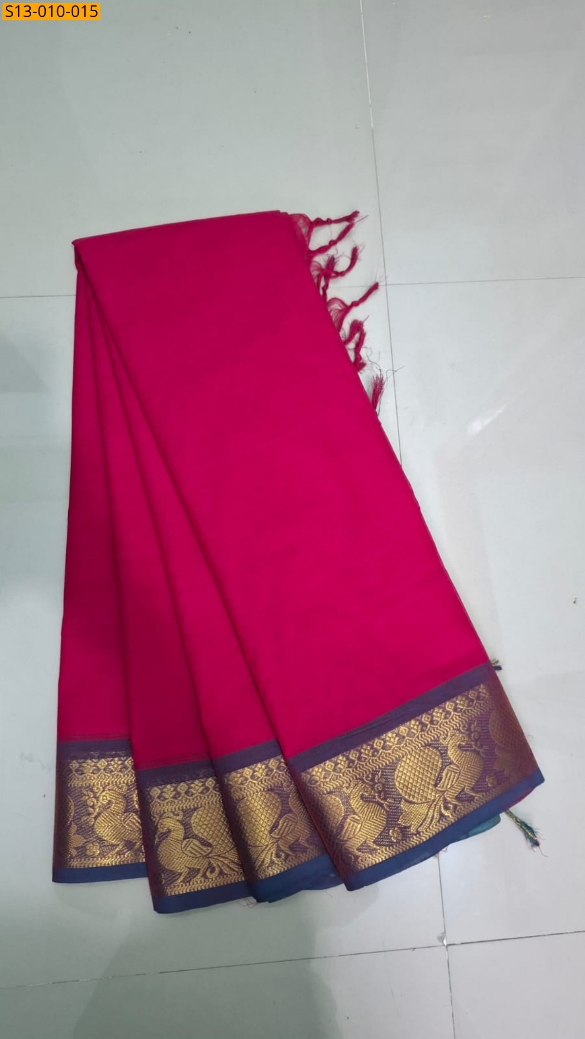 Pink Fancy Chettinad Cotton Saree