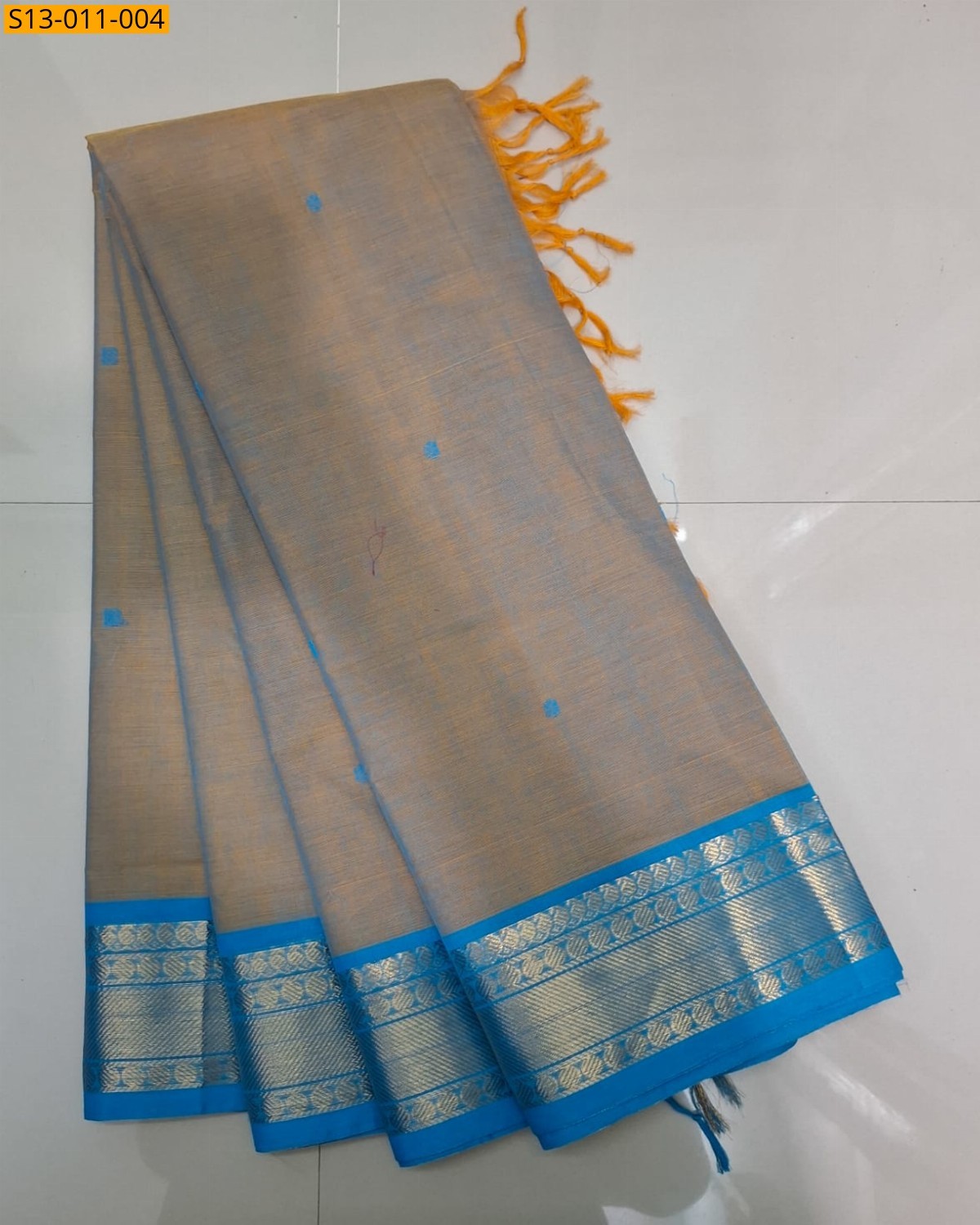 Copper Fancy Kanchi Cotton sarees