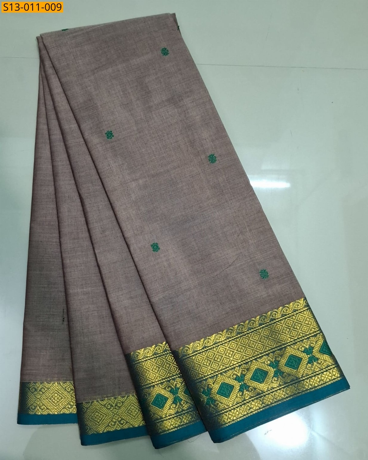Brown Fancy Kanchi Cotton sarees