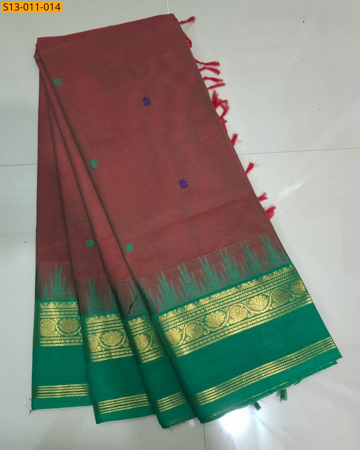Maroon Fancy Kanchi Cotton sarees