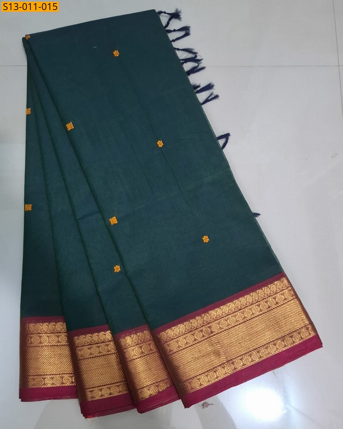 Black Fancy Kanchi Cotton sarees
