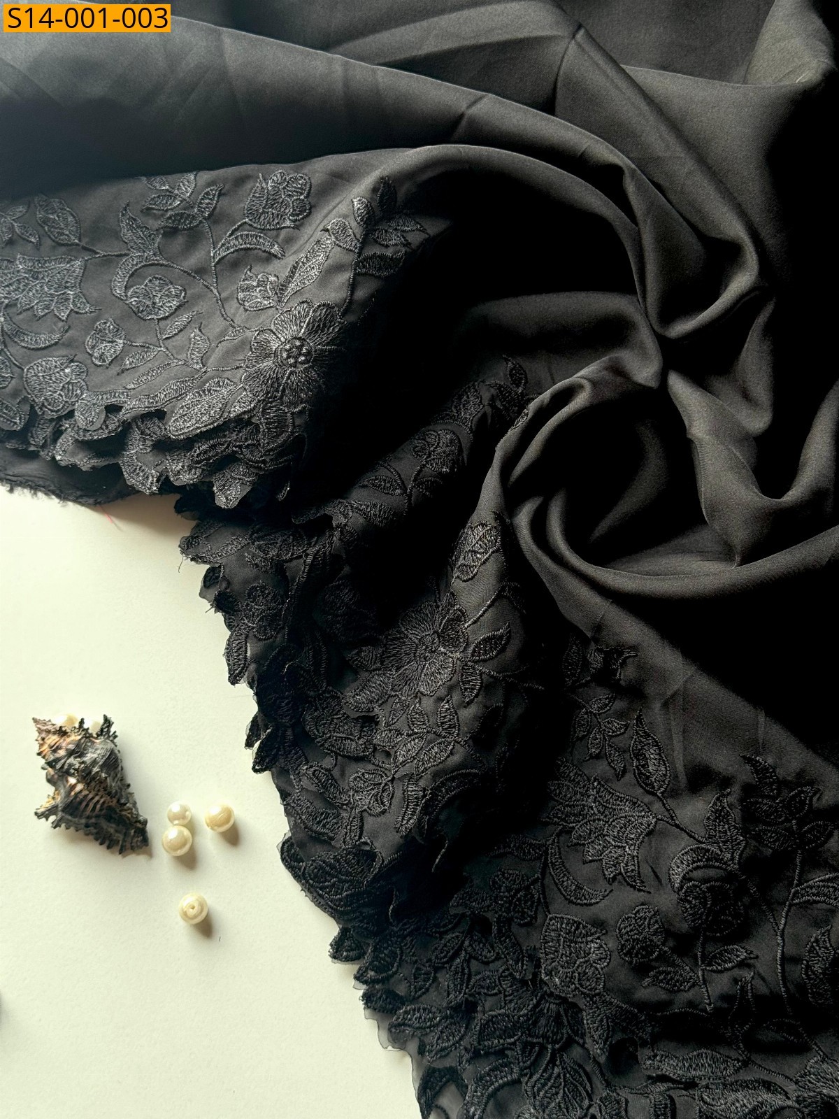 Black Fancy organza sarees