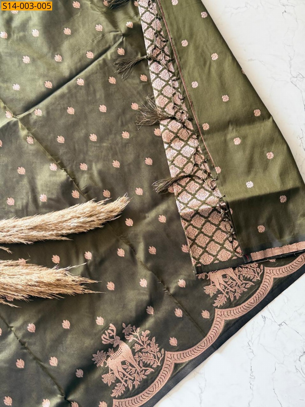 Dark green Fancy Kanjivaram Silk sarees