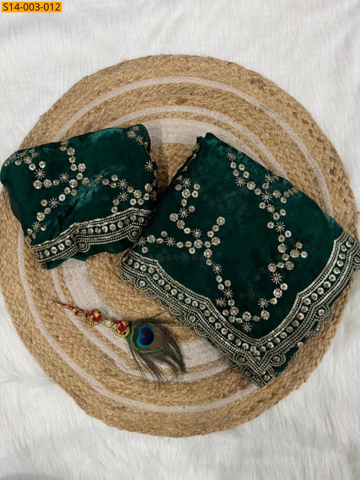 Green Premium Space Silk Sarees