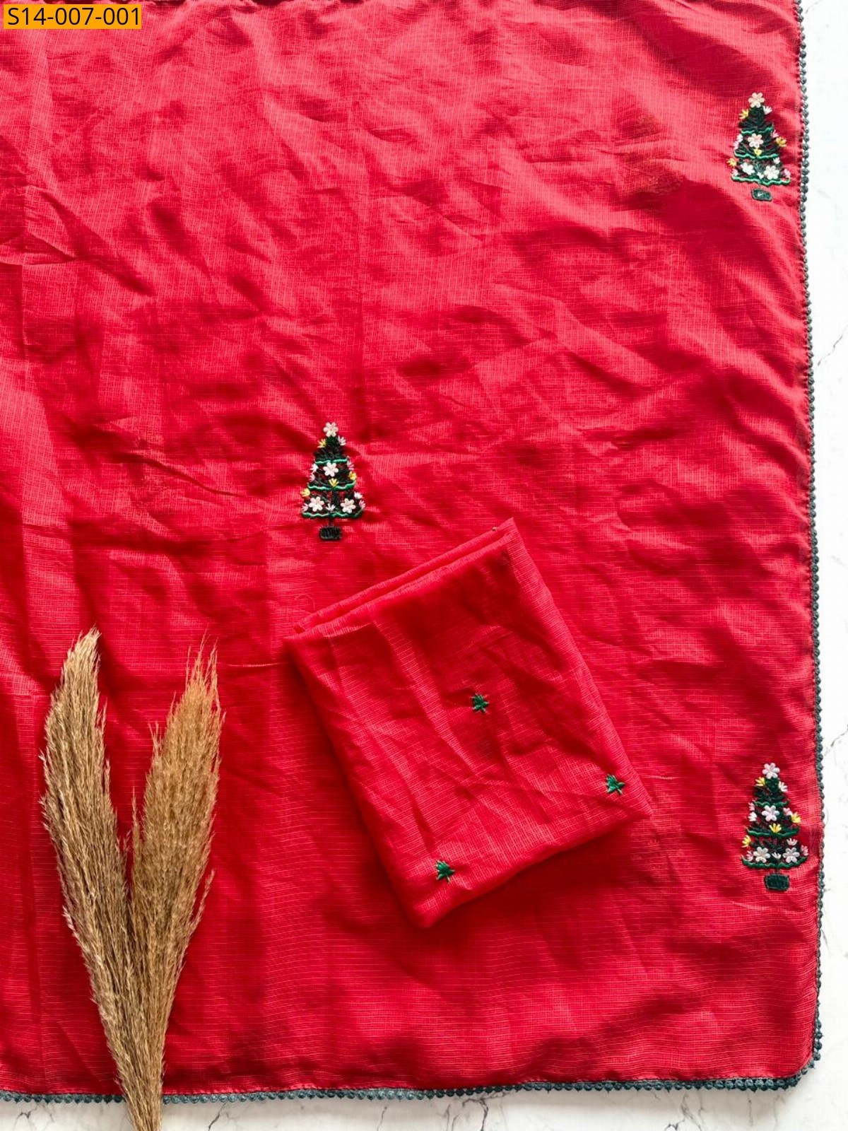 Red Fancy Kota Doriya Sarees