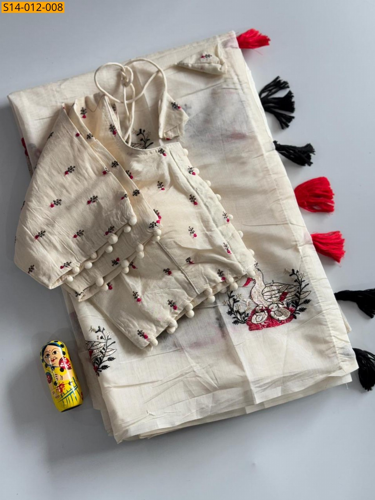 White Fancy Chanderi sarees