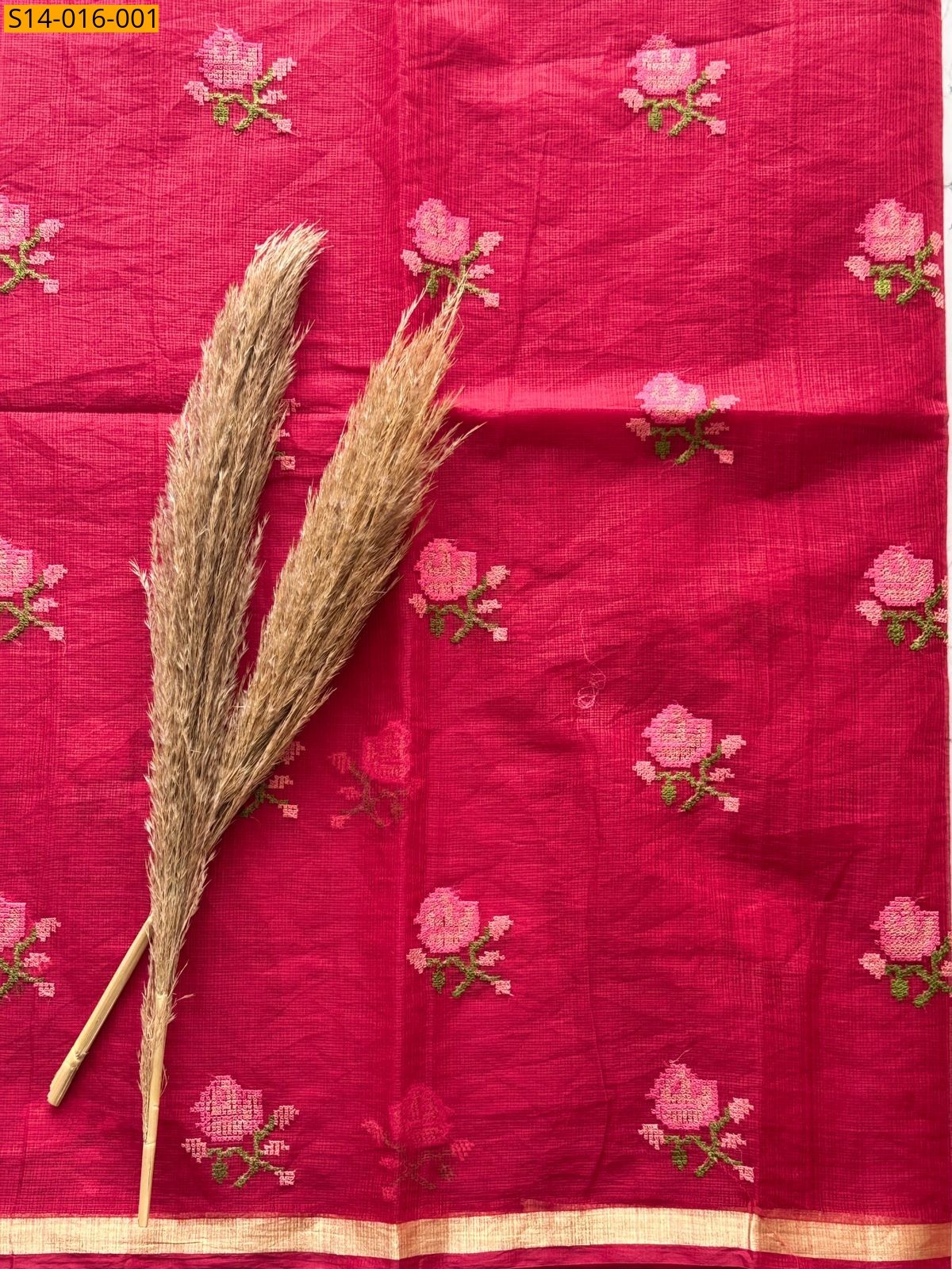 Pink Fancy Kota Doriya Silk Sarees