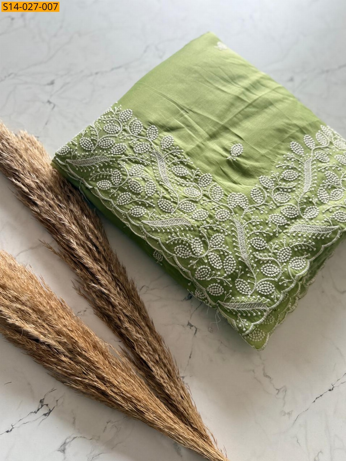 Green Premium Tussar Silk sarees