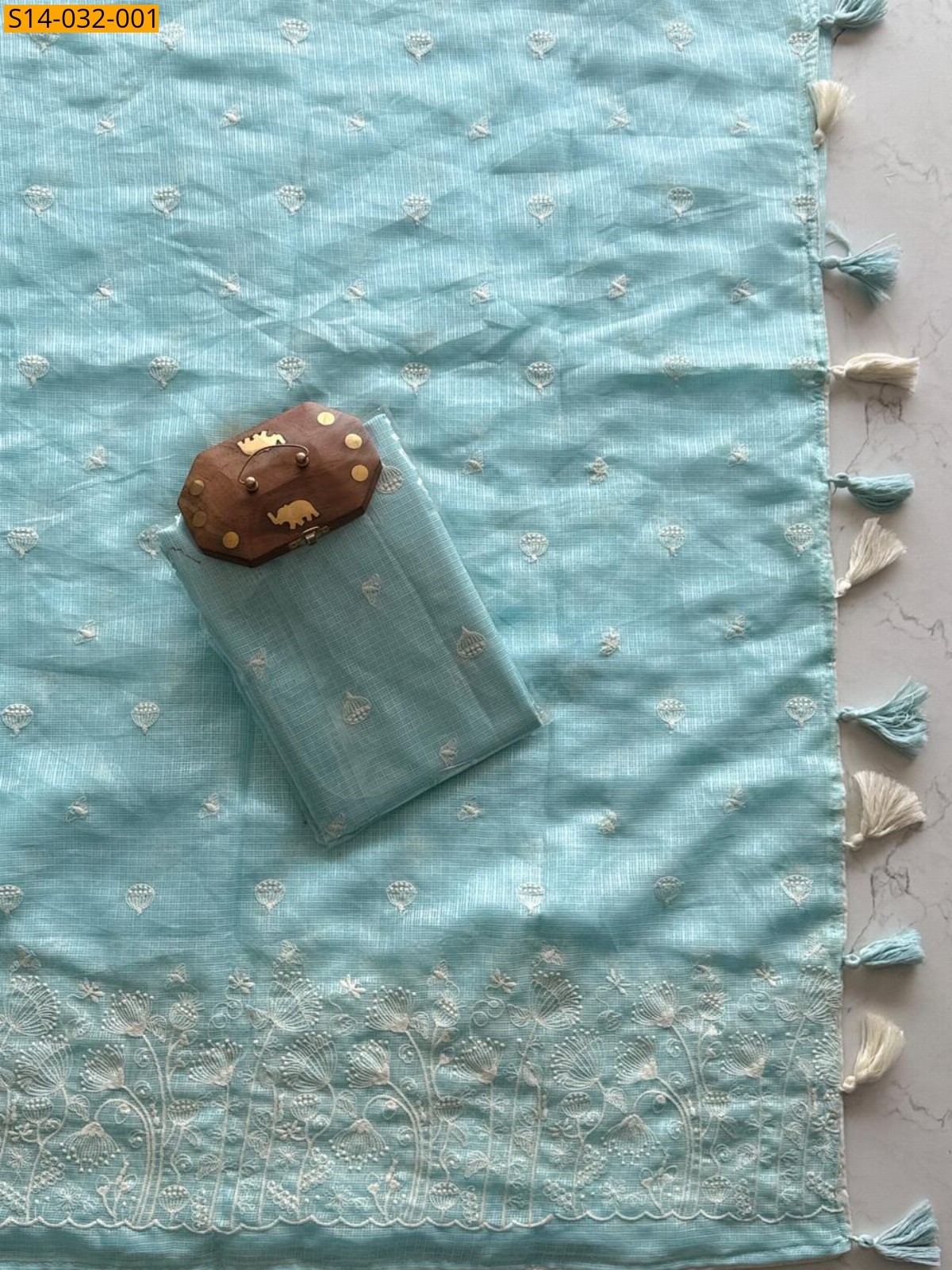 Blue Soft Kota Doriya Saree