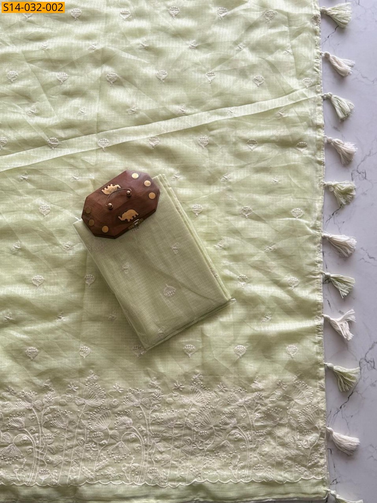 Yellow Soft Kota Doriya Saree