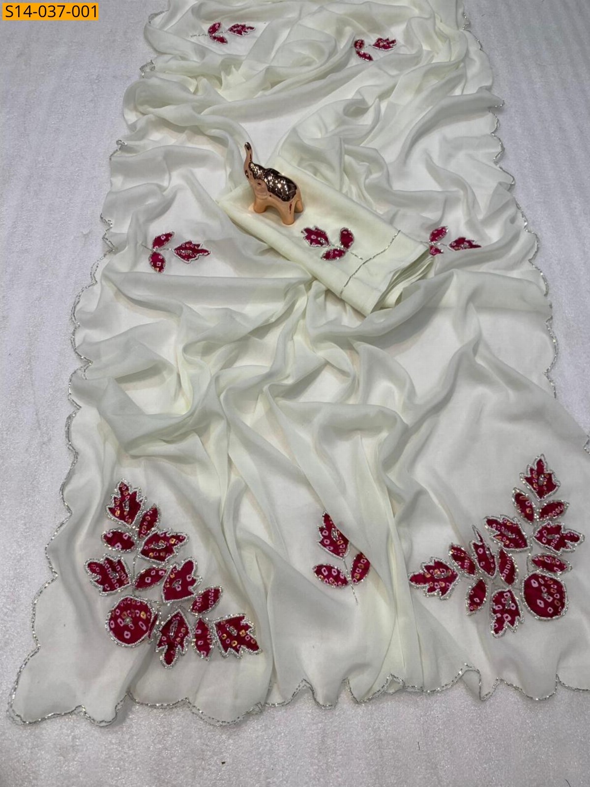 Star Georgette Bandhan Handwork Saree