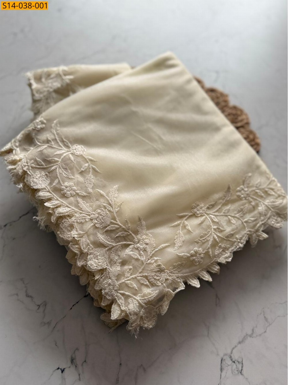 White Premium Twilnet Saree White Premium Twilnet Saree