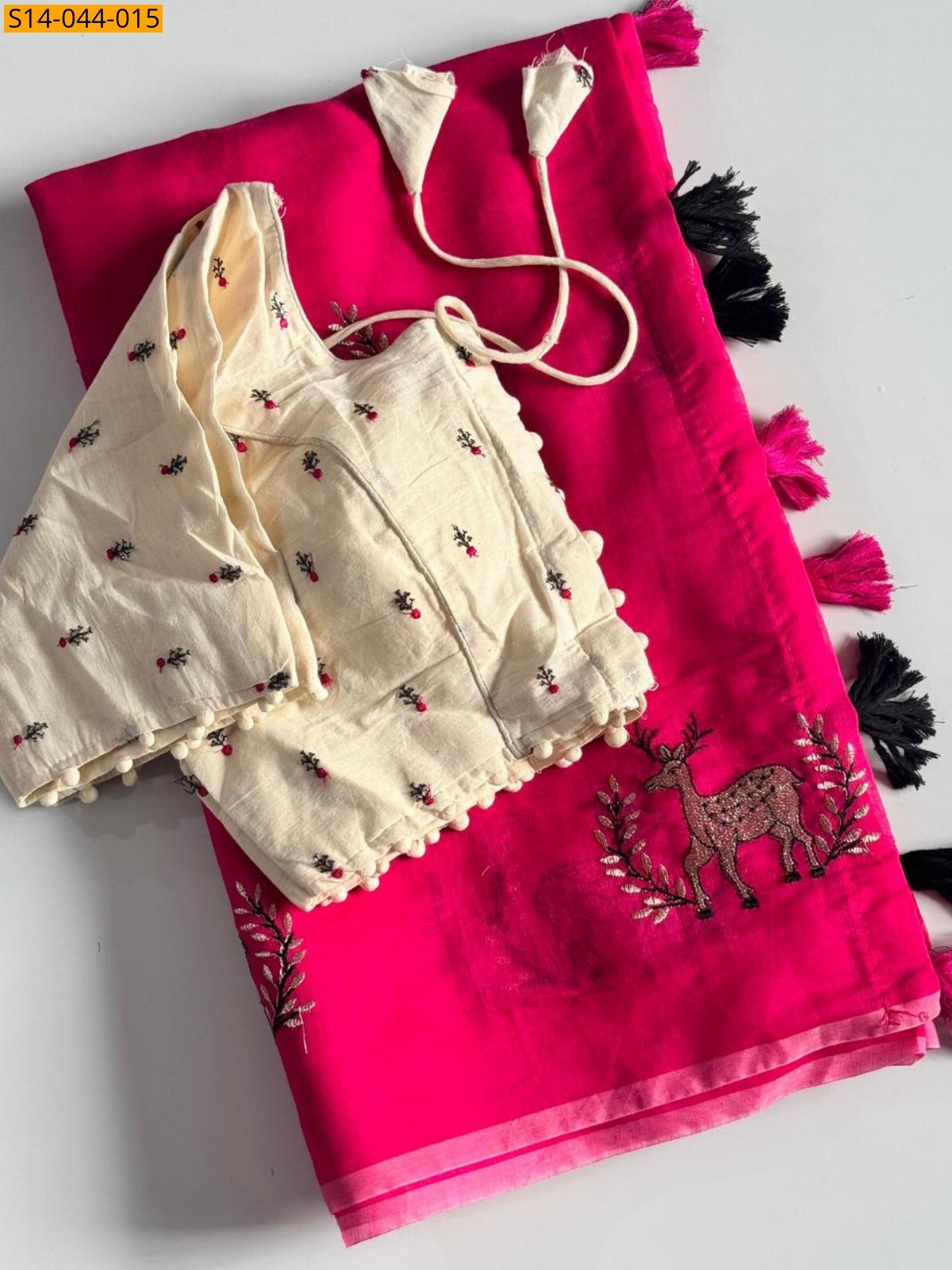 Premium chanderi deer saree